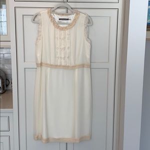 Gorgeous Boden Ivory Crepe Dress size 12